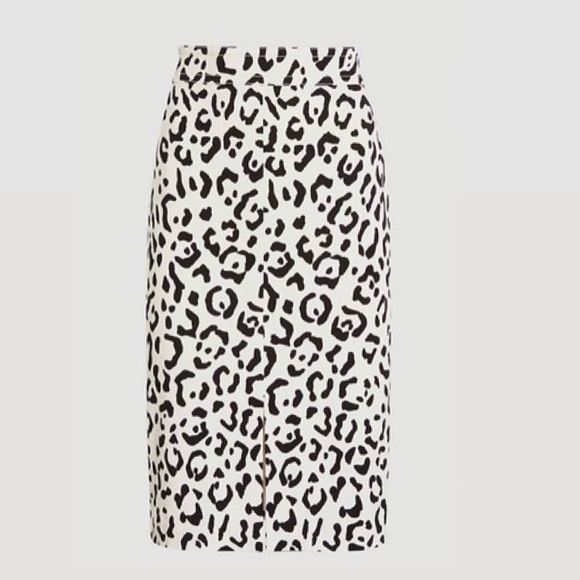 Ann Taylor Animal Print High Waist Pencil Skirt - Picture 2 of 4